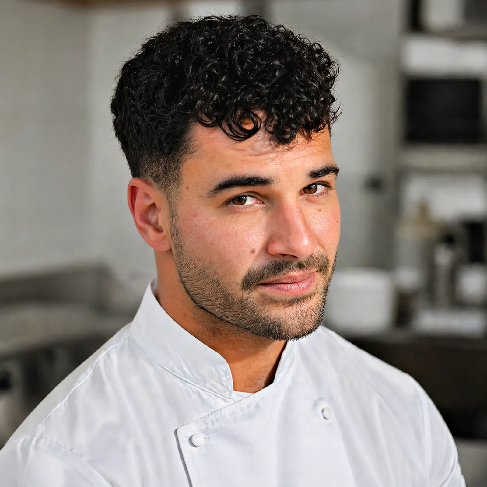 Chef Nicolás Mónaco in his chef whites